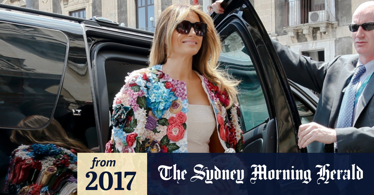 Melania Trump wore a 70 000 Dolce Gabbana jacket on Italy trip